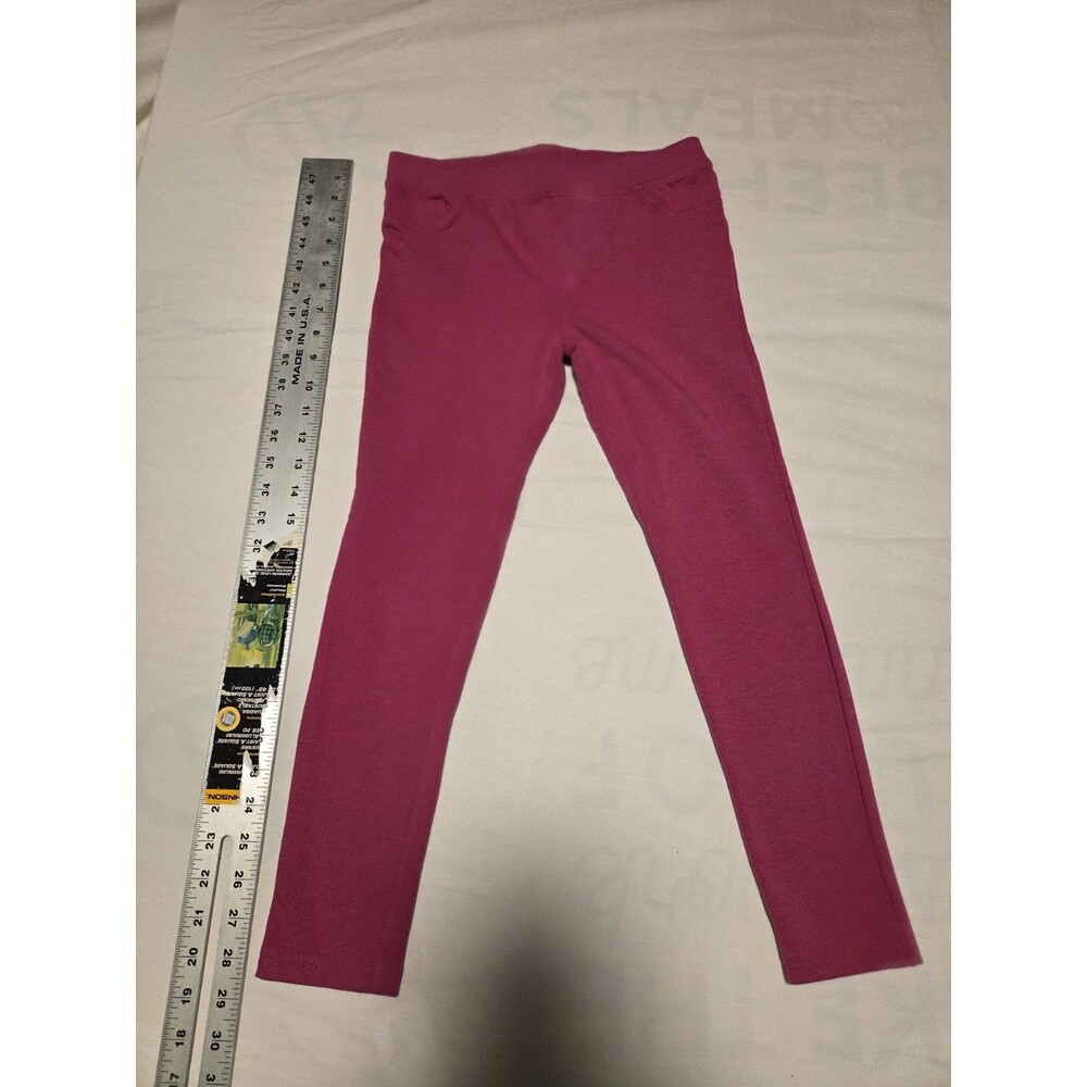Big Girls Leggings Spotted Zebra Big Girls Cropped Leggings Size M - Pink